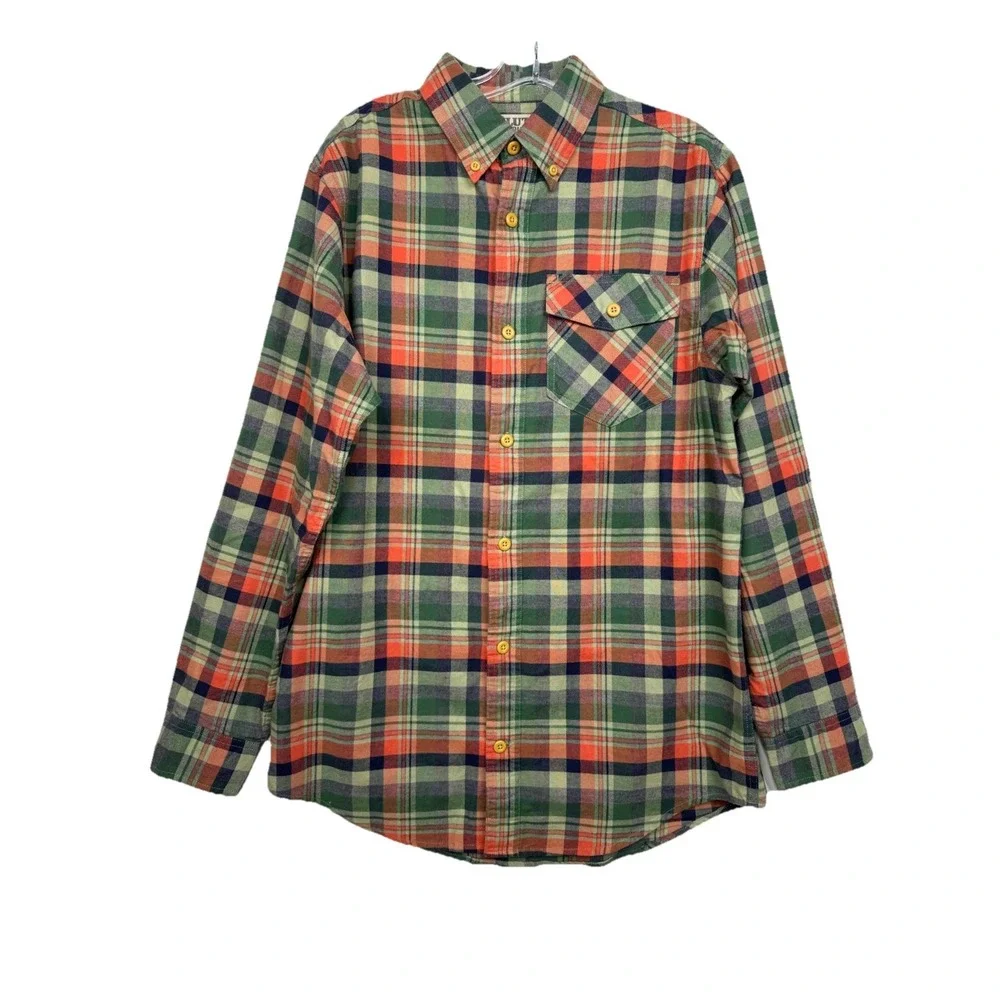 Lot‎ of 3 Duluth Trading Men's Trim Fit Plaid Flannel Shirts Size Medium EUC